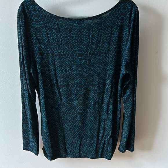 Catherine Malandrino long sleeve snake print rushed side shirt in L - Picture 6 of 8